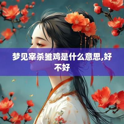 梦见宰杀雏鸡是什么意思,好不好
