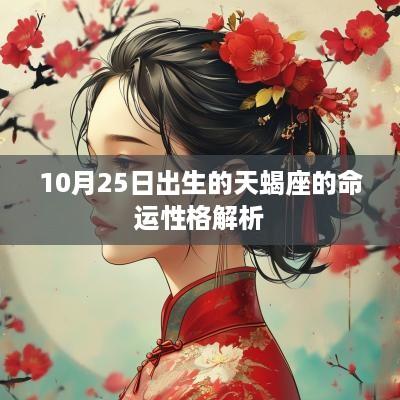 10月25日出生的天蝎座的命运性格解析