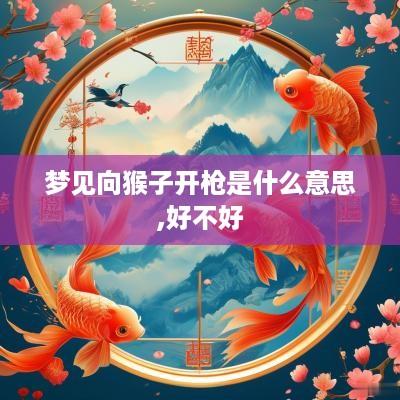 梦见向猴子开枪是什么意思,好不好