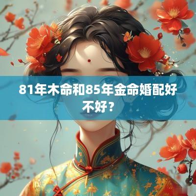 81年木命和85年金命婚配好不好？