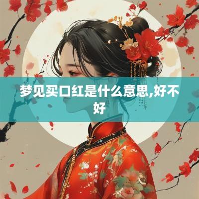 梦见买口红是什么意思,好不好