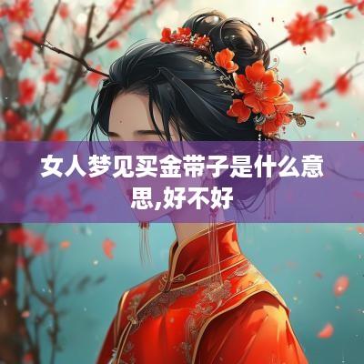 女人梦见买金带子是什么意思,好不好