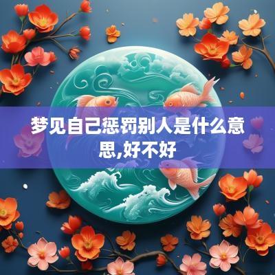 梦见自己惩罚别人是什么意思,好不好