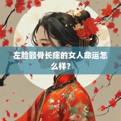 左脸颧骨长痣的女人命运怎么样？