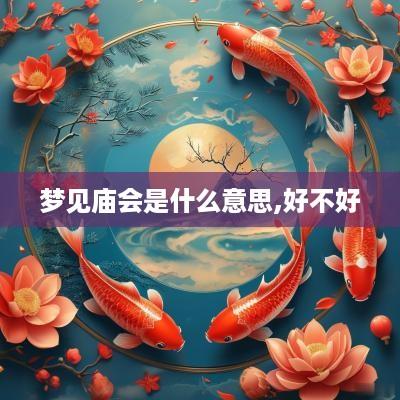 梦见庙会是什么意思,好不好