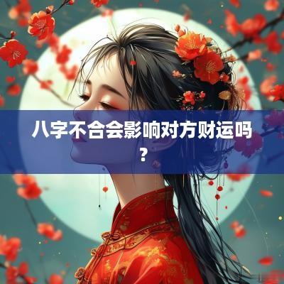 八字不合会影响对方财运吗？