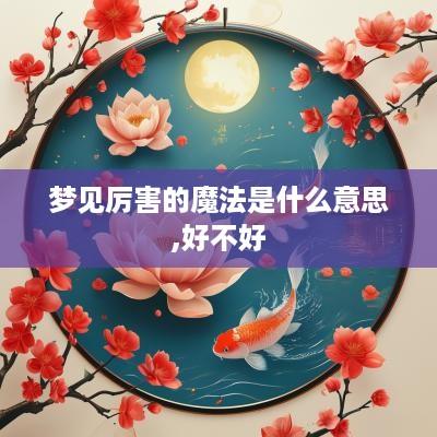 梦见厉害的魔法是什么意思,好不好