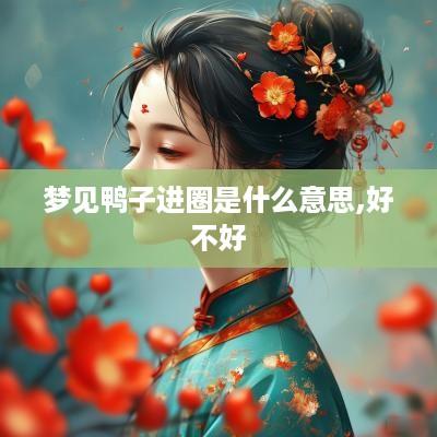 梦见鸭子进圈是什么意思,好不好