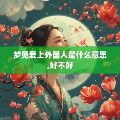 梦见爱上外国人是什么意思,好不好