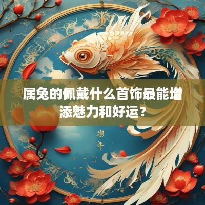 属兔的佩戴什么首饰最能增添魅力和好运？