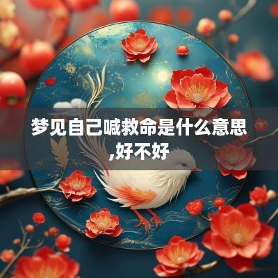 梦见自己喊救命是什么意思,好不好