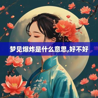 梦见爆炸是什么意思,好不好