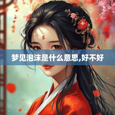 梦见泡沫是什么意思,好不好