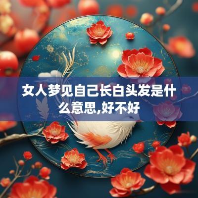 女人梦见自己长白头发是什么意思,好不好