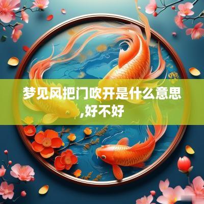 梦见风把门吹开是什么意思,好不好