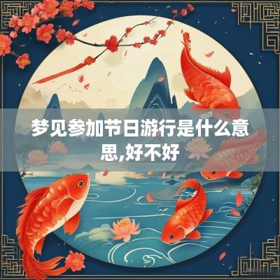 梦见参加节日游行是什么意思,好不好