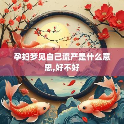 孕妇梦见自己流产是什么意思,好不好