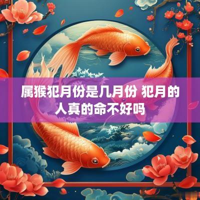 属猴犯月份是几月份 犯月的人真的命不好吗