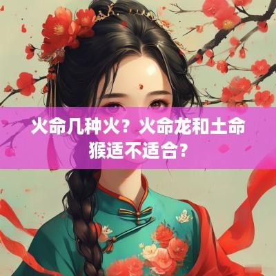 火命几种火？火命龙和土命猴适不适合？