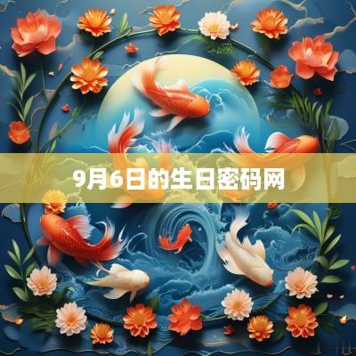 9月6日的生日密码网