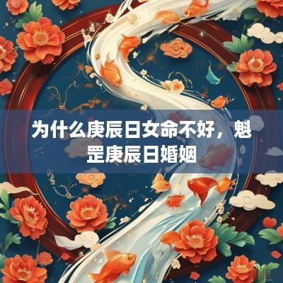 为什么庚辰日女命不好，魁罡庚辰日婚姻