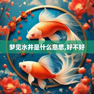 梦见水井是什么意思,好不好