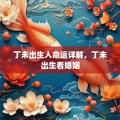 丁未出生人命运详解，丁未出生看婚姻