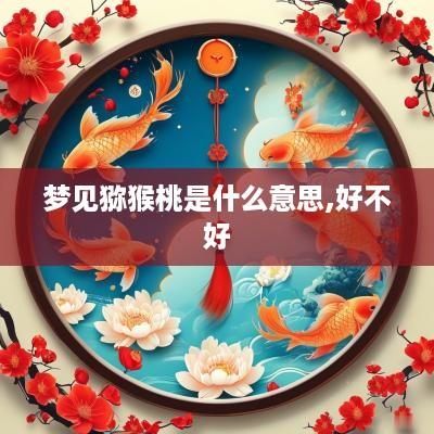 梦见猕猴桃是什么意思,好不好
