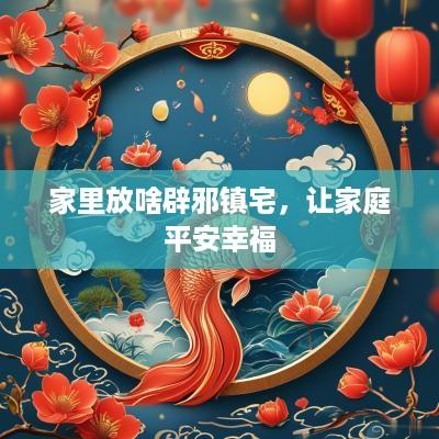 家里放啥辟邪镇宅，让家庭平安幸福