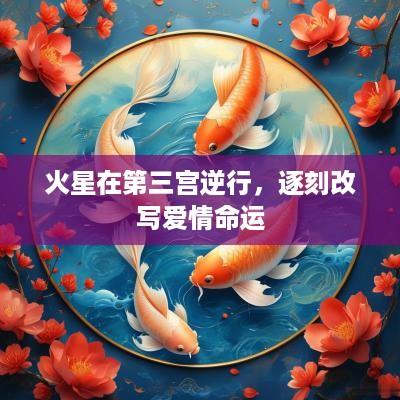 火星在第三宫逆行，逐刻改写爱情命运
