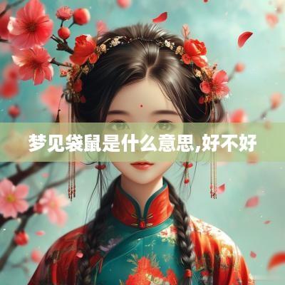 梦见袋鼠是什么意思,好不好