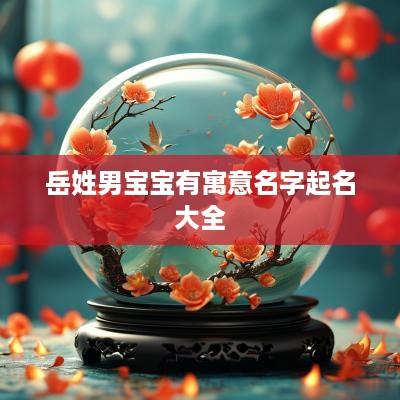 岳姓男宝宝有寓意名字起名大全