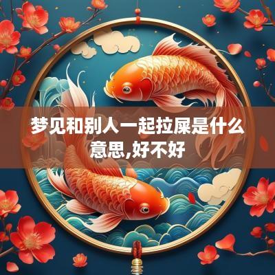 梦见和别人一起拉屎是什么意思,好不好