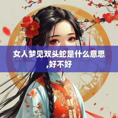 女人梦见双头蛇是什么意思,好不好