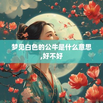 梦见白色的公牛是什么意思,好不好