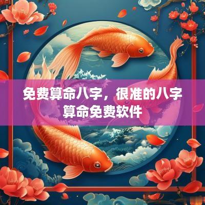 免费算命八字，很准的八字算命免费软件