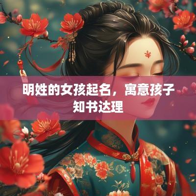 明姓的女孩起名，寓意孩子知书达理