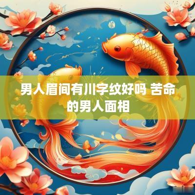 男人眉间有川字纹好吗 苦命的男人面相