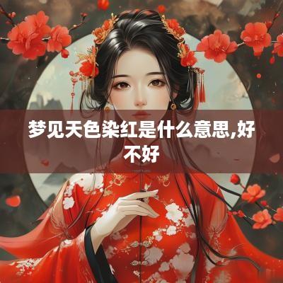 梦见天色染红是什么意思,好不好