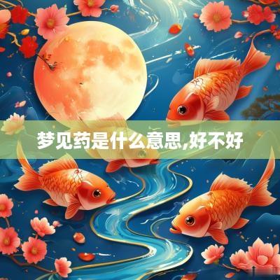 梦见药是什么意思,好不好