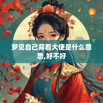 梦见自己背着大便是什么意思,好不好