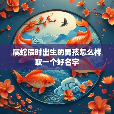 属蛇辰时出生的男孩怎么样取一个好名字