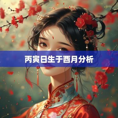 丙寅日生于酉月分析