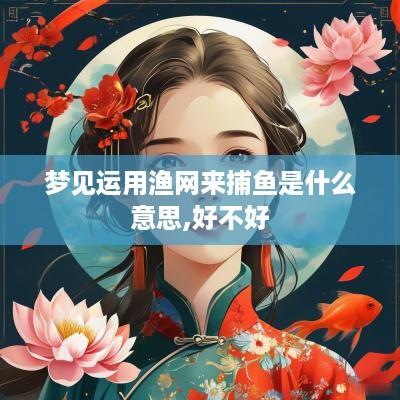 梦见运用渔网来捕鱼是什么意思,好不好