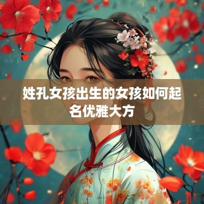 姓孔女孩出生的女孩如何起名优雅大方