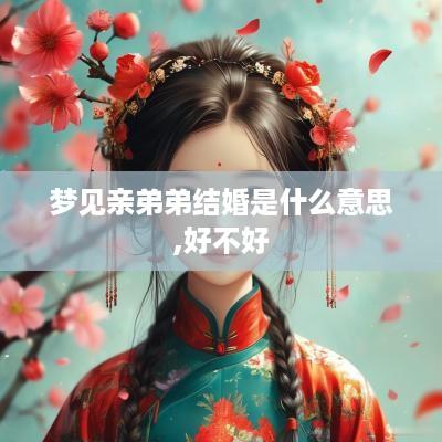 梦见亲弟弟结婚是什么意思,好不好