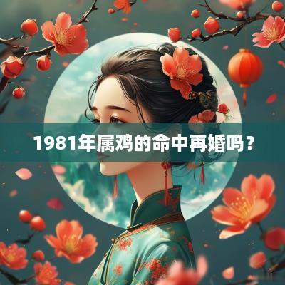 1981年属鸡的命中再婚吗？