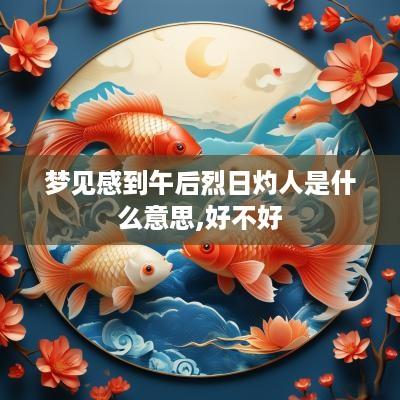 梦见感到午后烈日灼人是什么意思,好不好
