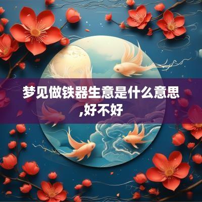 梦见做铁器生意是什么意思,好不好