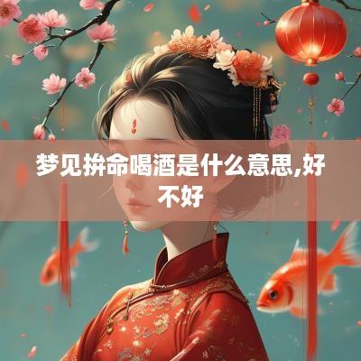 梦见拚命喝酒是什么意思,好不好